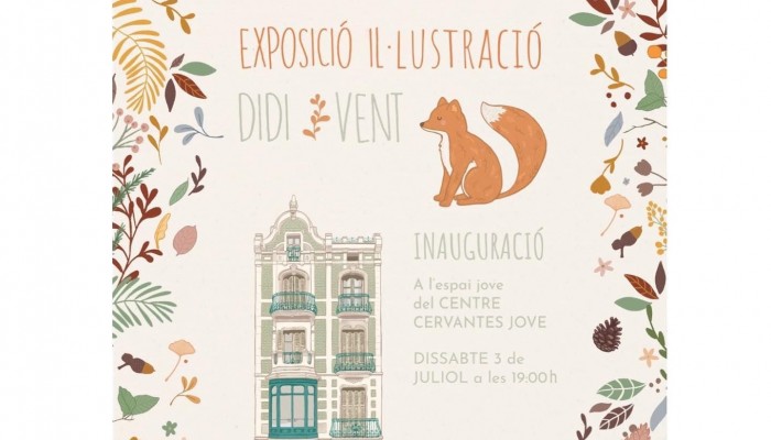 Exposició d'il·lustració de l'artista Didi Vent al Centre Jove Cervantes